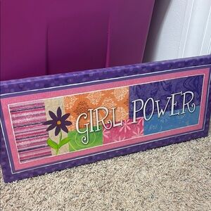 Colorful 'Girl Power' Wall Art